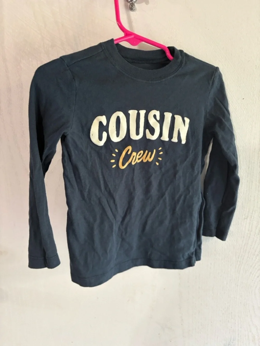 Carter’s Cousin Crew‎ Shirt 2T | Toddler Long Sleeve Graphic Tee Gray Family